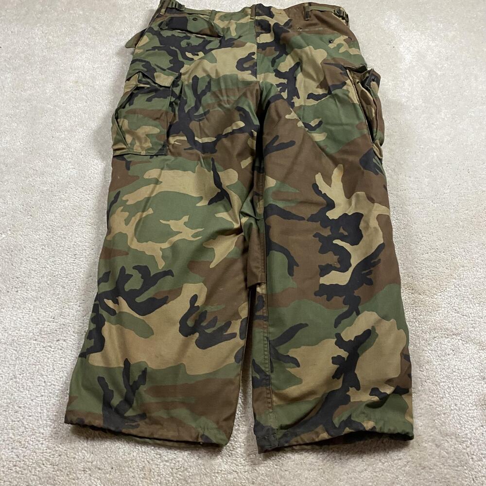 VTG OG 106 Military Pants Mens 40x28 Woodland Camo Cold Weather Lite Industries